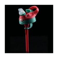 适合Contigo康迪克吸管水杯配件杯盖子小靓仔儿童保温塑料杯盖 塑料杯盖红色(含硬吸管)