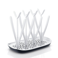 婴儿奶瓶干燥架宝宝晾干架沥水晾晒架收纳架盒箱 白色