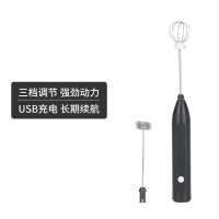 多功能全自动打蛋器打发蛋清电动迷你奶粉搅拌器打奶器蛋糕打发器 至尊黑 标准款[三档可调]食用级别