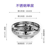 新型节能聚火罩家用厨房不锈钢防风罩煤气灶挡风圈防滑锅架燃气灶 薄款单层最低配置普通款(亮)一个装