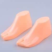 脚模鞋子模特成人儿童脚模型空心塑料脚模特高跟平底鞋鞋撑子道具 肤色 儿童鞋撑(无底)