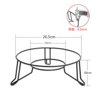 加大锅架子隔热锅垫厨房置物架防烫餐桌垫三角架砂锅架家用炒锅架 三脚锅垫(黑色款)