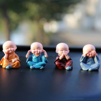 汽车摆件汽车用品家居饰品四不小和尚办公桌公仔车内摆件车载饰品 四不小和尚