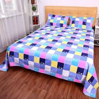 [亲肤磨毛单件床单]单人双人三件套床单聚酯纤维床单枕套多规格 CK方格 1.6*2.3米 单件床单