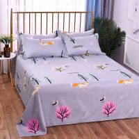 水洗棉床单单件双人床单亲肤水洗棉斜纹单人学生宿舍多规格单子 童话森林一Mq 90x230cm单件床单