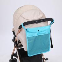 婴儿推车挂包收纳宝宝挂袋多功能通用推车置物袋挂钩储物袋大容量 蓝色
