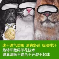 头套男女夏钓鱼防晒面罩紫外线冰爽围脖护脖子头套摩托车头盔内衬 纯黑色 吸湿排汗速干款