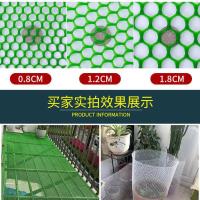 绿色塑料网阳台网防护防坠防猫网育苗胶网子养殖鸡鸭漏粪脚垫加厚 2米长 送安装扎带 0.4米高0.8厘米孔