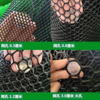 黑塑料网格片封阳台窗户防护网小孔猫咪防坠落掉东西网防盗窗网垫 黑色 0.4米高 每米价格 0.8厘米 网孔