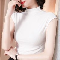 新款中年女士妈妈装夏装中老年小衫T恤衬衫雪纺遮肚短袖洋气上衣 字母印花中长款 XL 80-105