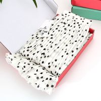 2021夏季新款碎花女裙子波点雪纺百褶裙半身裙中长款圆点半身长裙 白色 M 松紧腰,裙长70厘米