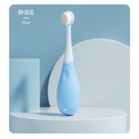 婴儿牙刷儿童超细软毛0-1-2-3-6-12岁婴幼儿乳牙一岁半牙膏套装 蓝色 3-6岁