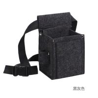 毛毡加厚工具包钉子兜木工钉子包建筑装修收纳包钉子兜工具兜钉子 棕色 普通款两兜1个+腰带