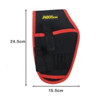 电工腰包小便携多功能帆布加厚耐磨家电维修腰袋牛津布电工工具包 电钻包红边(配腰带)