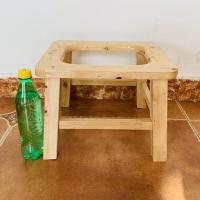 老人坐便椅实木孕妇坐便凳木质坐便器简易移动马桶椅厕所老年家用 免装儿童款25cm高+防滑垫