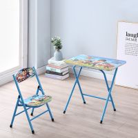 儿童课桌学习桌可折叠卡通懒人桌学习卧室家用宿舍小学生写字办公 狗狗汪汪队 单个椅子