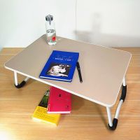 床上书桌可折叠小桌子电脑桌学生宿舍学习桌写字桌懒人桌儿童少女 方形(灰色)防滑腿