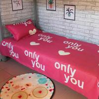 单人床单单件被单双人床单二件套学生宿舍1.2米1.5米床单亲肤磨毛 ONLY YOU[粉] [单件床单]110*200C