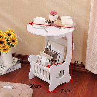 简约北欧床头柜卧室床边柜子简易置物收纳柜客厅茶几沙发边几小桌 迷你圆桌