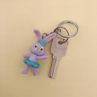 日系可爱玉桂狗挂件学生女大耳狗蝴蝶结毛绒公仔包包挂饰闺蜜配饰 紫色星黛露