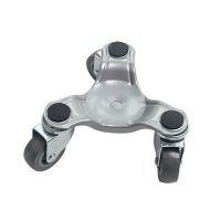 2021升级款搬家神器带加强筋重物移动器橡胶轮挪床万向轮滑轮省力 升级款加强筋橡胶花轮底座一个