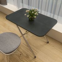 [高推荐]折叠桌子餐桌家用简易小户型吃饭桌加固站立桌子学习桌 亏本价60.40高50黑色