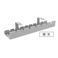 乐歌电动升降桌桌下理线器理线盒插排插座隐藏收纳走线槽 银灰_促销