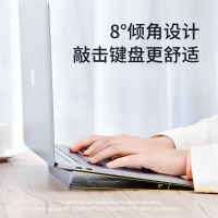 倍思便捷收纳笔记本支架垫底座支架铝合金可折叠增高架拖看剧办工 苹果银