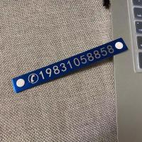 金属临时停车号码牌防晒粘贴玻璃挪车移车电话停靠汽车摩托装饰 蓝色模板1(刻收件人号码)