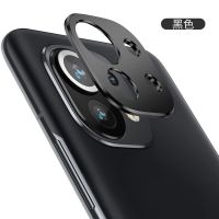 小米11镜头膜保护圈xiaomi 10pro/cc9pro手机摄像头钢化膜金属圈 小米11[黑色] 不带圈[镜头膜2份装