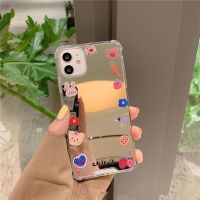 小兔花圈镜面vivos9手机壳s7s6s5s1x60prox50x30x27y5z6iqooneo5 软壳-镜面一朵花圈