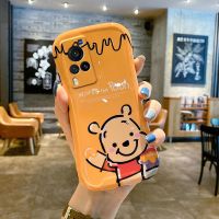 可爱vivox60手机壳S9e小蛮腰x50保护套S7卡通s10硅胶s9防摔s7e壳 X60 [黄色维尼熊]