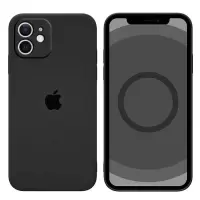 苹果12手机壳Magsafe磁吸动画iPhone12promax液态硅胶套全包mini 苹果12[6.1寸] 质感黑*全