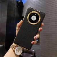 奢华皮纹华为mate40Pro手机壳mate30金属镜头保护套P40Pro+男女款 皮纹[经典黑] x200[此项勿买]
