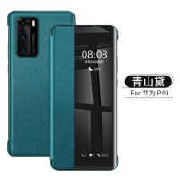 华为p40手机壳 p40翻盖式p40pro保护皮套p40pro+翻盖全包防摔潮男 青山黛(翻盖皮套-无礼品) 华为p40