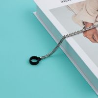 VTV@+金属挂绳丫ooz魔笛约克柚子锐克挂脖通用防丢悦克挂链子 钛钢链(烟圈)黑色