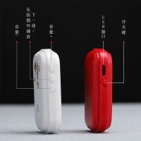 新款家用42首唱戏机迷你家用播放器可充电插卡音箱挂坠音乐唱歌机 USB42首(红色)