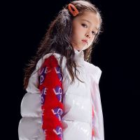 Moomoo童装合家欢中性款加厚羽绒背心 亮白色 110/56