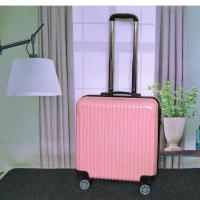 迷你行李箱轻便小型登机拉杆箱包20女密码旅行箱子小号男18寸韩版 浅粉色[经典款] 18寸登机箱