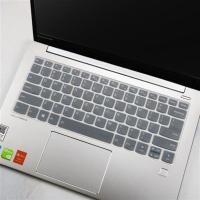 联想扬天威6 2020款笔记本键盘保护膜14英寸威6-14-IIL电脑防尘套 透明格子