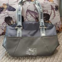 2020秋冬新款ins超火pu单肩托特包女大容量学生电脑包休闲收纳袋 深灰色