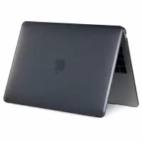 适用苹果笔记本电脑壳macbook11.6air13.3pro15.4/16水晶保护外壳 水晶黑 新款13.3AIR