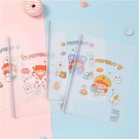 12个装a4抽杆文件夹加厚透明拉杆夹水滴形资料夹子收纳插页资料册 A4奶牛少女 (12个装) 送贴纸