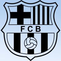 英超足球队徽车贴曼联皇马尤巴塞罗那文图斯油箱盖后窗反光贴电瓶 亮黑色 巴塞罗那13cm