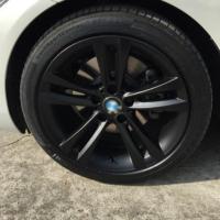 汽车轮毂喷漆轮毂改装可撕喷膜车轮钢圈修复手喷漆轮毂改色自喷漆 喷膜亚光黑1瓶装[买3送1]