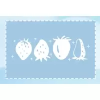 moodtape.橡胶皮木质印章 可爱羊蘑菇草莓花叶印章 mood手帐印章 不只是草莓