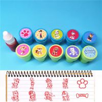 汪汪队印章卡通玩具印章可爱幼儿园奖励印章小猪佩琪奥特曼冰雪kt 汪汪队一盒10枚送印油