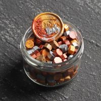 火漆印章哈利波特魔法学院印章头HP霍格沃茨火漆封蜡请帖印章铜头 金属(瓶装蜡粒)