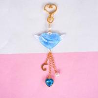 少女心樱花手账本流沙梦幻手帐本套装方格可爱手杖工具材料全套 海蓝见鲸吊坠(非本子)