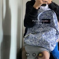 超级杰斯伯Super JanSport双肩背包校园小清新叛逆学生书包电脑包 素雅之花